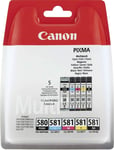 Genuine For Canon Pixma PGI580 CLI581 TS8152 TS8250 TS8251 TS8252 TS8350 Ink 