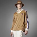 Adidas Adicolor 70s Vintage Monogram Long Sleeve Tee T-Shirt Brown IB3438 Small