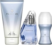 Avon Set Perceive Eau De Parfum Spray, Body Lotion and Roll-On Deodorant