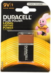 1 x Duracell 9V Alkaline 6LF22 / MN1604 Duracel Battery