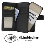 Skimblocker Samsung Galaxy S10 (G973F) XL Magnet Plånboksfodral (Svart)