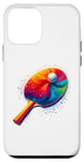 Coque pour iPhone 12 mini Splash Art Table Tennis Player Ping Pong Paddle Sports