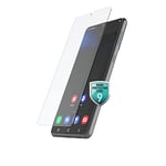 Hama Verre trempé de protection pour Samsung S22 (5G) Premium Crystal Glass (verre véritable, Protection d'écran dureté 10H, Résistant aux chocs et rayures, Anti-traces de doigts) Transparent