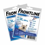 Frontline Spot On Flea & Tick For Medium Dogs 10-20kg - 2 Pipettes - Avm-gsl