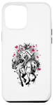 Coque pour iPhone 14 Pro Max Fallen Angel on Demon Horse Esthétique Horreur Occulte