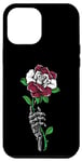 Coque pour iPhone 13 Pro Max Rose de Lettonie avec squelette drapeau letton racines Souvenir de la Lettonie
