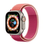 Nylon Urrem Apple Watch Ultra 2 (49mm) - Pomegranate