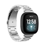 Fitbit Versa 4/Sense 2/Versa 3/Sense 3 klockarmband i rostfritt stål - Silver