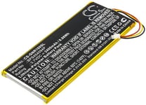 Kompatibelt med Geneva WorldRadio, 3.7V, 2400 mAh