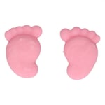 FunCakes Sockerdekorationer Babyfötter, rosa -