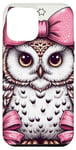 iPhone 15 Plus Owl Pink Bows Case
