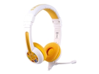 Onanoff BuddyPhones School+ - Headset - på örat - kabelansluten - 3,5 mm kontakt - gul