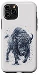 Coque pour iPhone 11 Pro Rage of the Beast : Vintage Bison Buffalo