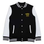 Duke Nukem Kicking Ass Since 1991 Embroidered Varsity Jacket - Black/White - XL - Black/White