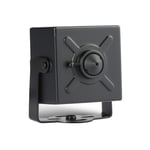 Mini Security POE IP Camera, HD 3MP Small Indoor Camera 3.7 mm Pinhole P2P Remote View H.265 CCTV Video Camera(I706-2-P Black)