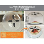 New Microwave Splatter Splash Guard Food Cover Plate Bowl Covering -  AntiSplash