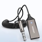 UGREEN Bluetooth 5.3-mottagare för bil USB/3.5mm Aux-adapter med mikrofon