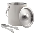 Clas Ohlson Ishink med lock och tång, rostfritt stål 2,5 liter