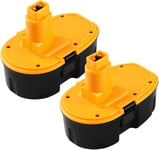 2 Pack 4Ah Replacement Battery for Dewalt 18V Compatible with 2 