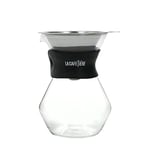 La Cafetière Glass Carafe and Coffee Dripper Set, 3 Cup, Gift Boxed,Black