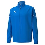 PUMA Men's teamRISE Sideline Jacket Woven, Electric Blue Lemonade Black, S