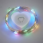 Creativ LED Ljusslinga med Hjärtbox - Multifärgad 2 meter