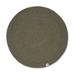 Classic Collection Merino ullmatta rund o240 cm Dark green