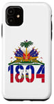 Coque pour iPhone 11 Haïti Heritage Since 1804 Drapeau haïtien Jour Vintage