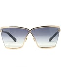 Tom Ford Womens Elle FT0936 28B Shiny Rose Gold Sunglasses - One Size