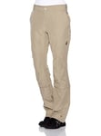 Columbia Zip-Off Hose Lac Blanc Stretch Convertible, pantalon stretch, Marron - Ivoire, 46 (Taille fabricant: 14)