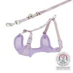 Trixie Junior Mjuk Sele Med Koppel Small-Medium 26-34cm x 10mm, 200cm Ljuslila