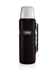 🌟 Thermos Stainless King Flask Matte Black Handle 1.2 L Hot Or Cold 24hrs New