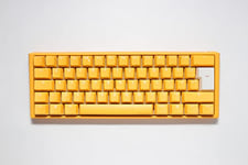DuckyChannel One3 Yellow Mini Silent Red Cherry MX Switch Keyboard - UK Layout
