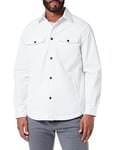 Armani Exchange Men's Long Sleeves, Big Front Pockets, Casual fit Denim Jacket, Weiß, M