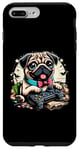 Coque pour iPhone 7 Plus/8 Plus Jeu vidéo amusant pour chien carlin