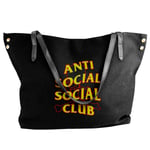 Anti Social Social Club Drawstring Bag Backpack Gym Dance Bag Backpack for Hiking Beach Travel Bags 12.9x18 inch