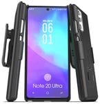 Encased Galaxy Note 20 Ultra Belt Clip Case (2020 DuraClip) Slim Cover with Holster for Samsung Note 20 Ultra Phone - Black