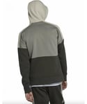 Nike Air Fleece Mens Full Zip Hoodie Olive Green Cotton - Size Small