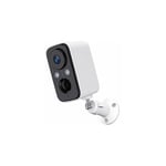 Semac - Caméra de Surveillance ip sur Batterie 1080P Compatible Tuya - Blanc