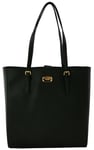 Michael Kors Black Tote Bag Saffiano Leather  Womens Size Medium Jet Set Handbag