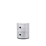 Kartell - Componibili 4966, Silver, 2 Compartments - Hurtsar