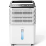 CONOPU Dehumidifier 16L/Day, Ultra-quiet Dehumidifier for Bedroom, Intelligent Central Control, Auto Mode, Humidity Indicator Light, 24H Timer, Laundry Drying,Dehumidifiers for Home,Effective,Powerful