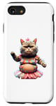 Coque pour iPhone SE (2020) / 7 / 8 Little Fat Ballet Kitty avec un gros ventre.