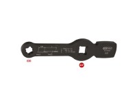 KS Tools 3/4 Schlag-Torx-E-Schlüssel mit 2 Schlagflächen E20 517.0910, 1 stykker, Kromvanadiumstål, 22 cm, 550 g