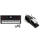 Casio CT-X3000 High Grade Keyboard with 61 Touch Response keys - Black & M-Audio SP-2 - Universal Sustain Pedal with Piano Style Action, The Ideal Accessory for MIDI Keyboards, Digital Pianos