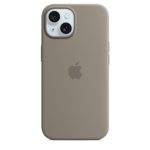Apple Silikonskal med MagSafe till iPhone 15 – lera