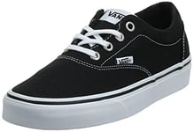 Vans Women's Doheny Platform Sneaker, Black Canvas Black White 187, 5 UK