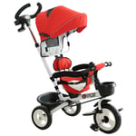 4-in-1 Baby Tricycle Kids Folding Trike with Canopy for 18 Months to 5 Years