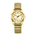 Damklocka Kvarts Armbandsur GULD DAM Gold women