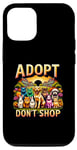 Coque pour iPhone 15 Adopt Don't Shop Pet Adoption Animal Rescue